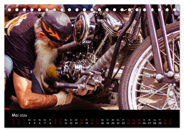 Produktbild: Custombikes 2026 (Tischkalender 2026 DIN A5 quer), CALVENDO Monatskalender