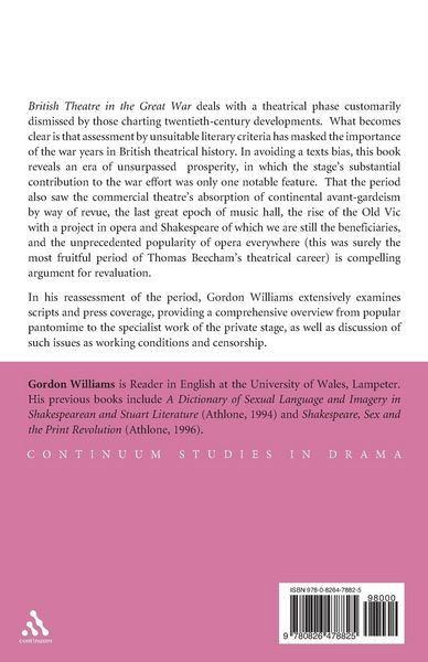 Produktbild: British Theatre in the Great War