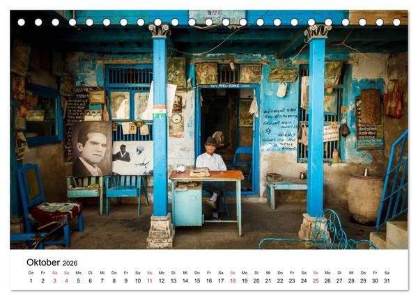 Produktbild: Indien: Menschen &bull; Farben &bull; Religionen (Tischkalender 2026 DIN A5 quer), CALVENDO Monatskalender