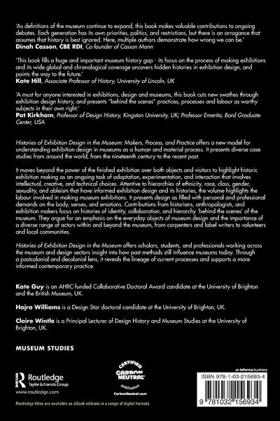 Produktbild: Histories of Exhibition Design in the Museum