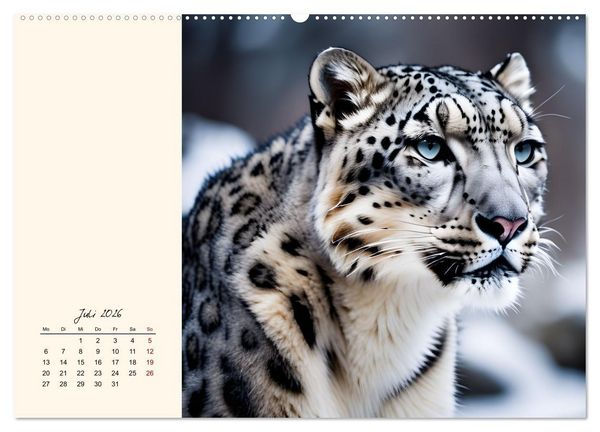 Produktbild: Im Reich der Schneeleoparden (Wandkalender 2026 DIN A2 quer), CALVENDO Monatskalender