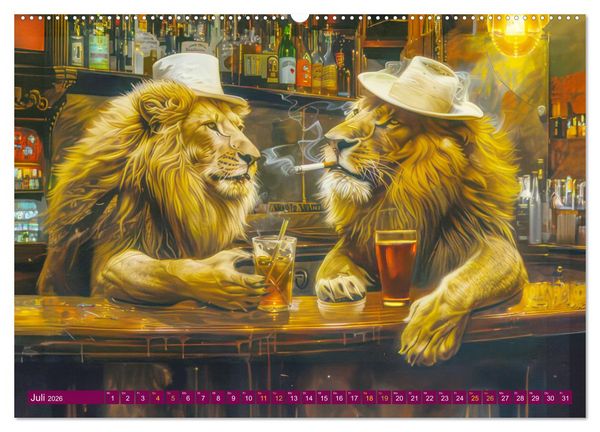 Produktbild: Tierisches Barleben (hochwertiger Premium Wandkalender 2026 DIN A2 quer), Kunstdruck in Hochglanz