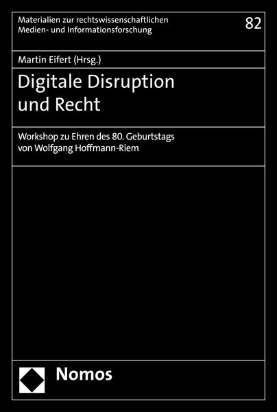 Produktbild: Digitale Disruption und Recht