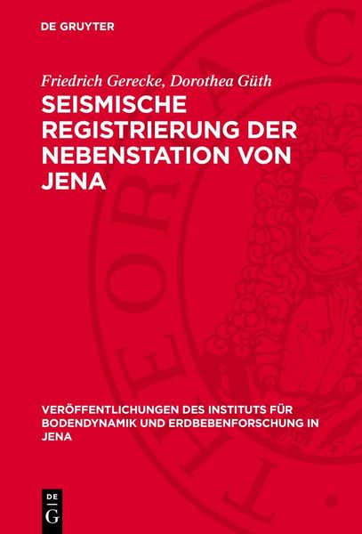 Produktbild: Seismische Registrierung der Nebenstation von Jena