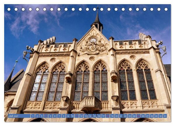 Produktbild: Erfurt - Landeshauptstadt mit historischer Altstadt (Tischkalender 2027 DIN A5 quer), CALVENDO Monatskalender