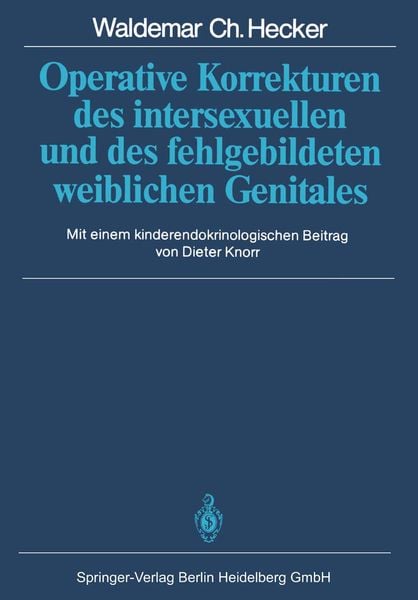 Produktbild: Operative Korrekturen des intersexuellen und des fehlgebildeten weiblichen Genitales