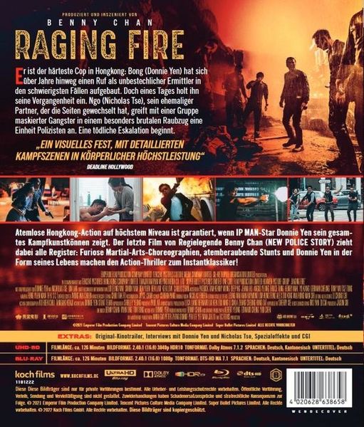 Produktbild: Raging Fire (4K Ultra HD) (+ Blu-ray)