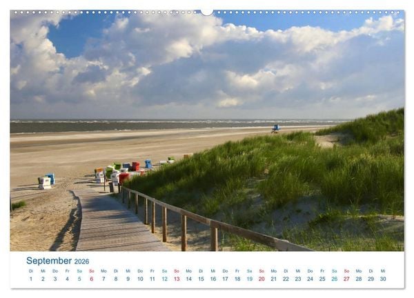 Produktbild: Langeoog 2026. Impressionen zwischen Hafen und Ostende (hochwertiger Premium Wandkalender 2026 DIN A2 quer), Kunstdruck in Hochglanz