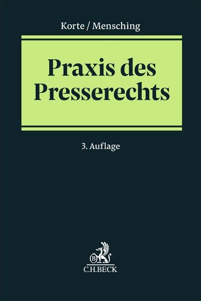 Produktbild: Praxis des Presserechts