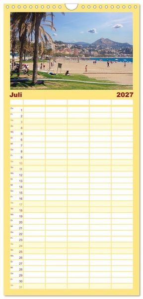 Produktbild: Familienplaner 2027 - Malaga Highlights der Stadt an der Costa del Sol mit 5 Spalten (Wandkalender, 21 x 45 cm) CALVENDO