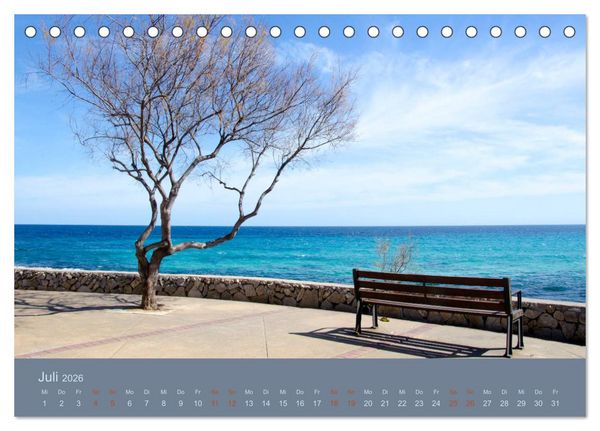 Produktbild: Tag am Meer (Tischkalender 2026 DIN A5 quer), CALVENDO Monatskalender