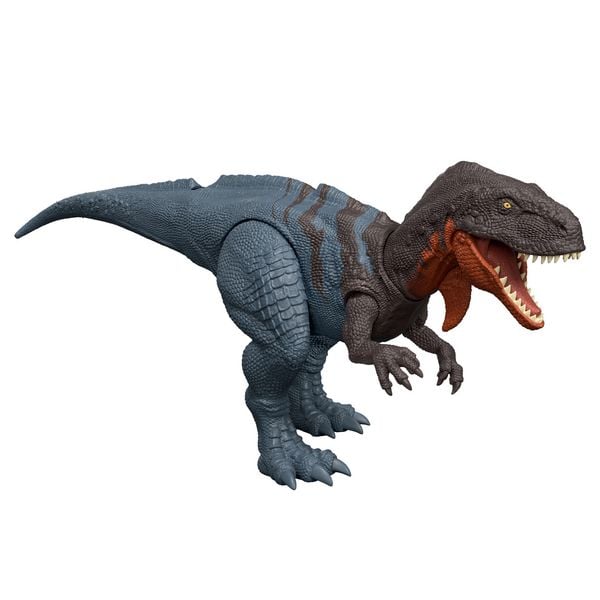Produktbild: Jurassic World: Die Wiedergeburt Wild Roar Abelisaurus-Dinosaurierspielzeug mit schwanzgesteuertem Bei&szlig;angriff und Br&uuml;llger&auml;usch