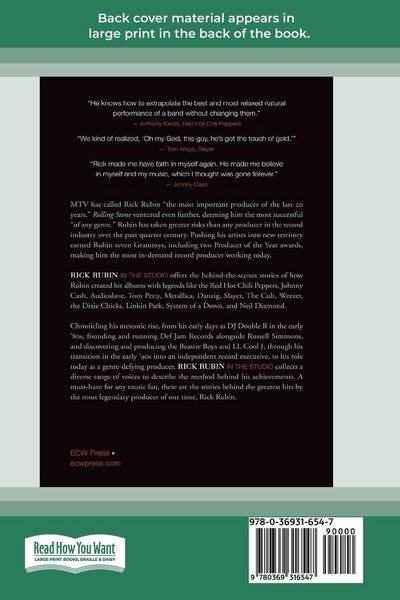 Produktbild: Rick Rubin in the Studio (16pt Large Print Edition)