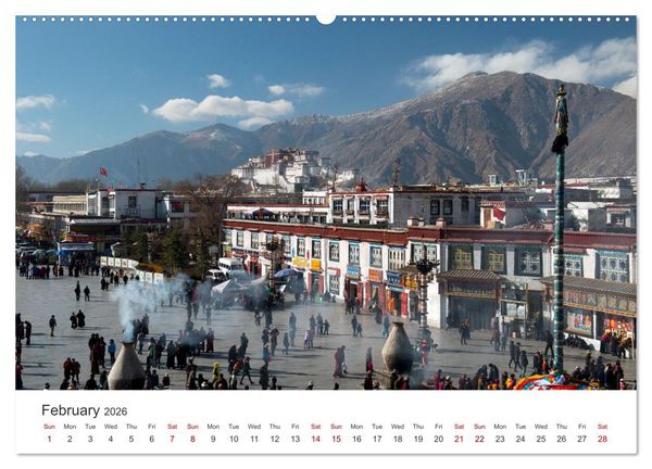 Produktbild: Tibet Monastery and landscapes (High Quality Premium Wall Calendar 2026 DIN A2 landscape),CALVENDO 12 Month Wall Calendar
