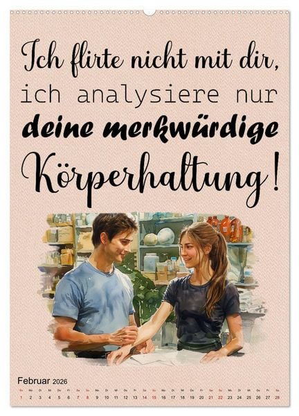 Produktbild: Physiospr&uuml;che (Wandkalender 2026 DIN A2 hoch), CALVENDO Monatskalender