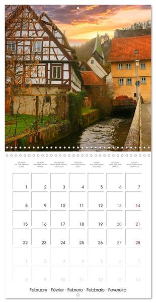 Produktbild: South Germany- Visiting the beautiful village Blaubeuren in the Swabian Alps (Wall Calendar 2027 12 &times; 12 Inch) CALVENDO 12 Month Wall Calendar