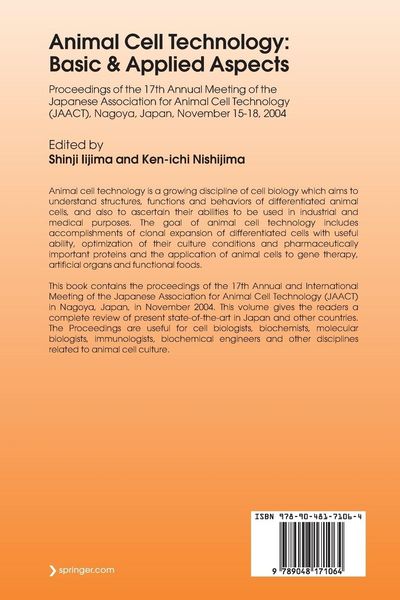 Produktbild: Animal Cell Technology: Basic & Applied Aspects