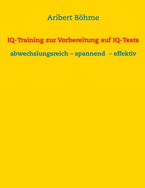 Produktbild: IQ-Training zur Vorbereitung auf IQ-Tests