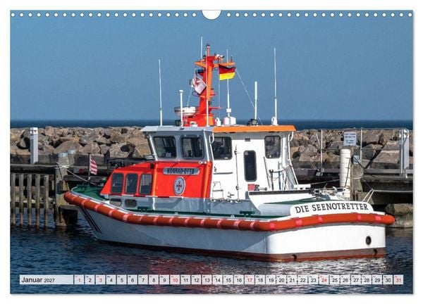 Produktbild: Ostsee Ahoi - Gro&szlig;e Schiffe, kleine Boote (Wandkalender 2027 DIN A3 quer), CALVENDO Monatskalender