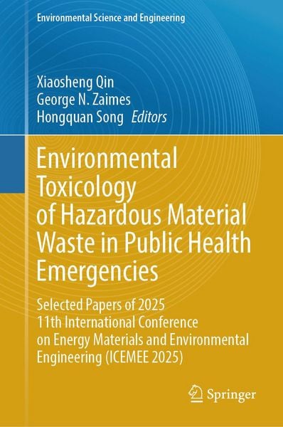 Produktbild: Environmental Toxicology of Hazardous Material Waste in Public Health Emergencies