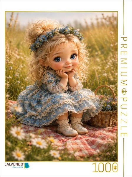 CALVENDO Puzzle Kleine Blumenkönigin | 1000 Teile Lege-Größe 64x48cm Foto-Puzzle für glückliche Stunden
