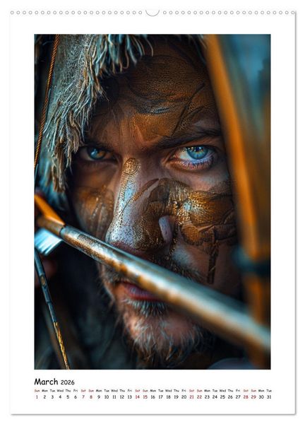 Produktbild: The Timeless Art of Archery (High Quality Premium Wall Calendar 2026 DIN A2 portrait),CALVENDO 12 Month Wall Calendar