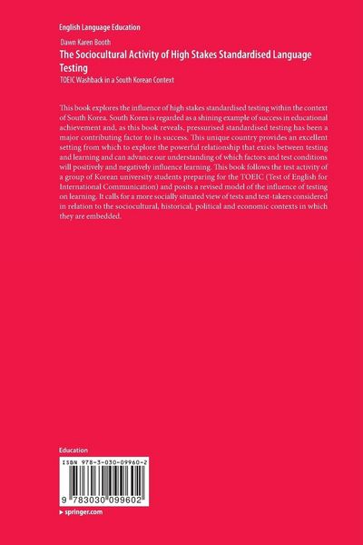 Produktbild: The Sociocultural Activity of High Stakes Standardised Language Testing