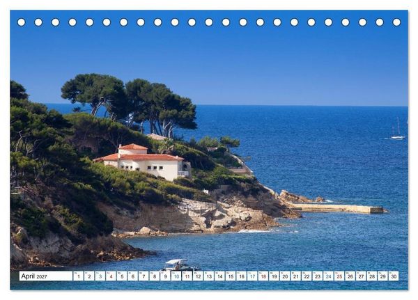Produktbild: C&ocirc;te d&rsquo;Azur Glanzlichter an der franz&ouml;sischen Mittelmeerk&uuml;ste (Tischkalender 2027 DIN A5 quer), CALVENDO Monatskalender