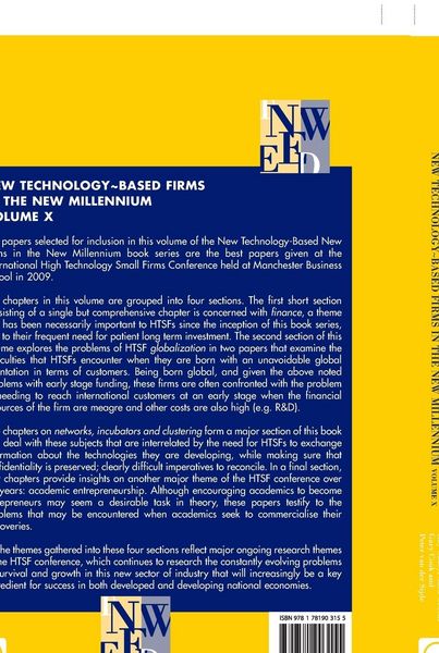Produktbild: New Technology-Based Firms in the New Millennium