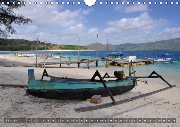 Produktbild: Gili Nanggu - Paradiesische kleine Insel (Wandkalender immerw&auml;hrend DIN A4 quer)