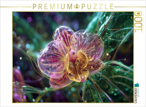 CALVENDO Puzzle Solar-Orchidee im Energiegarten | 1000 Teile Lege-Größe 64x48cm Foto-Puzzle für glückliche Stunden