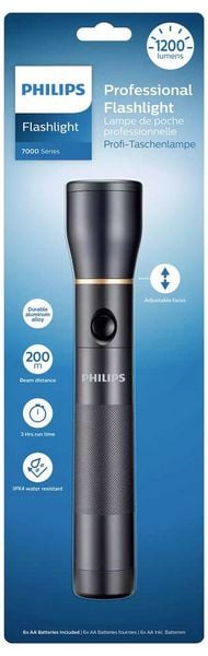 Produktbild: Philips 7000 Series LED Taschenlampe batteriebetrieben 1200lm 66g