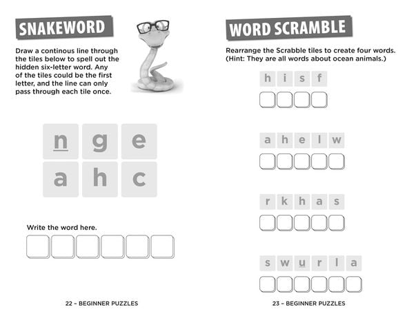 Produktbild: SCRABBLE(TM) Junior Puzzle Book