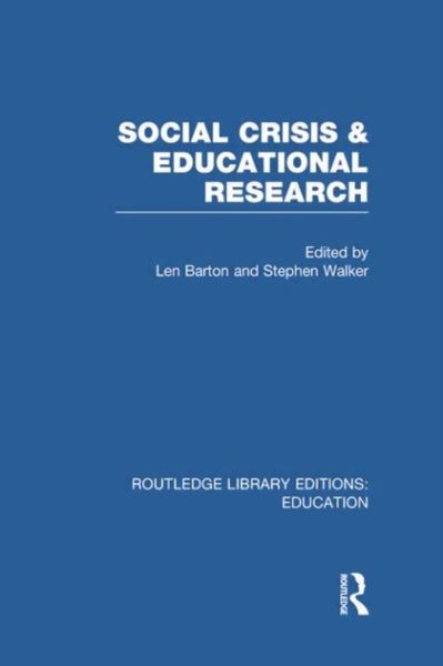 Produktbild: Social Crisis and Educational Research (RLE Edu L)