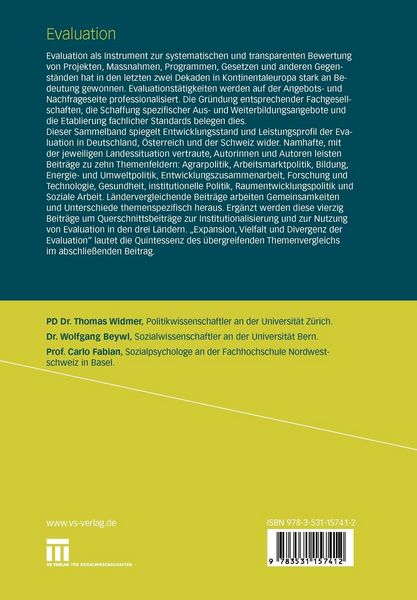Produktbild: Evaluation