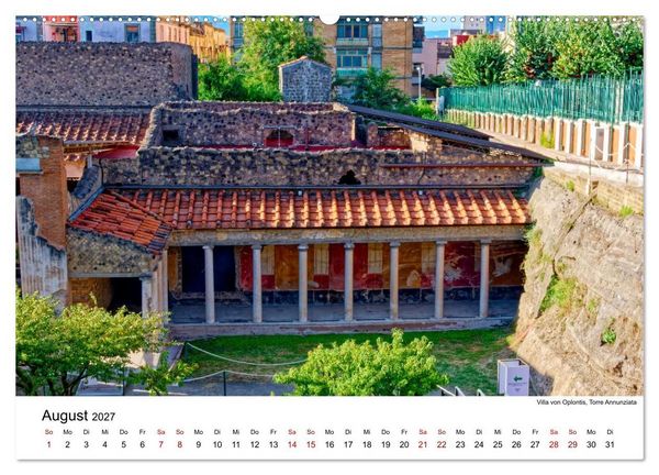 Produktbild: Historisches am Golf von Neapel (hochwertiger Premium Wandkalender 2027 DIN A2 quer), Kunstdruck in Hochglanz