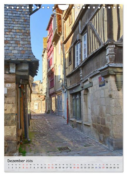 Produktbild: Dinan, die mittelalterliche Perle in der Bretagne (Wandkalender 2026 DIN A4 hoch), CALVENDO Monatskalender