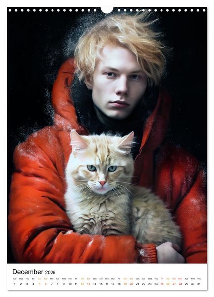 Produktbild: Purrrfect Companions (Wall Calendar 2026 DIN A3 portrait), CALVENDO 12 Month Wall Calendar