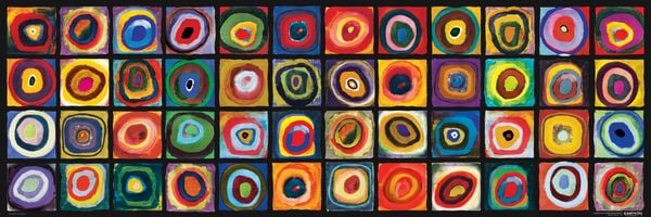 Produktbild: Farbquadrat-Collage, Kandinsky (Puzzle)