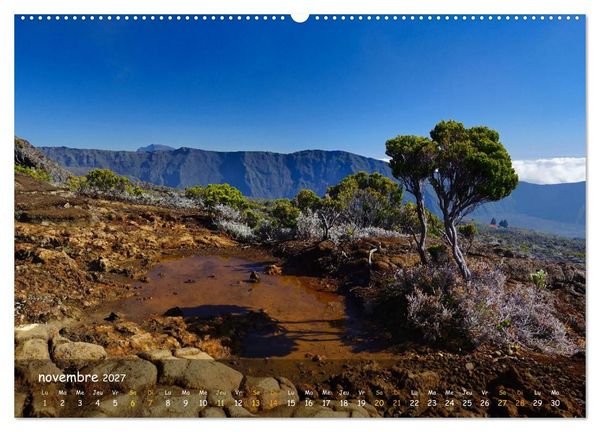 Produktbild: La R&egrave;union - C&ocirc;tes fantastiques et paysage montagneux (Calendrier mural haut de gamme 2027 DIN A2 vertical), CALVENDO calendrier mensuel