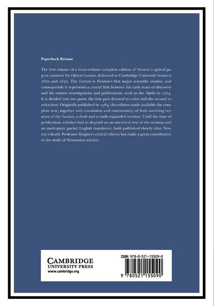 Produktbild: The Optical Papers of Isaac Newton, Volume 1