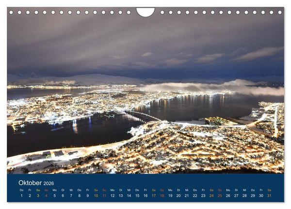 Produktbild: Troms&ouml;, eisiges Nord-Norwegen (Wandkalender 2026 DIN A4 quer), CALVENDO Monatskalender