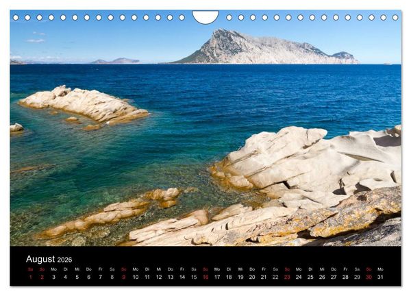 Produktbild: Sardinien / CH-Version (Wandkalender 2026 DIN A4 quer), CALVENDO Monatskalender