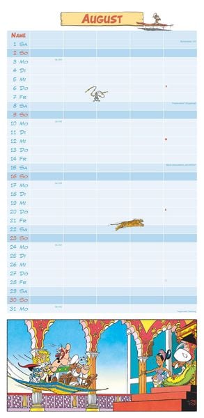 Produktbild: Asterix 2026 Familienplaner - Familien-Timer - Termin-Planer - Kids - Kinder-Kalender - Familien-Kalender - 22x45