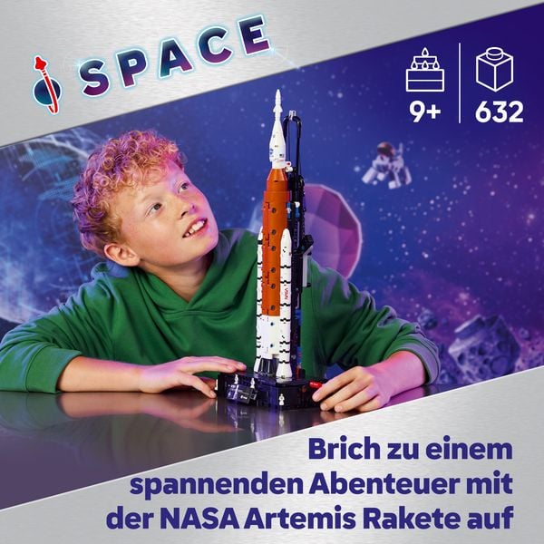 Produktbild: LEGO Technic 42221 NASA Artemis SLS-Schwerlastrakete, Modellbau Kinder