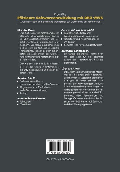 Produktbild: Effiziente Softwareentwicklung mit DB2/MVS