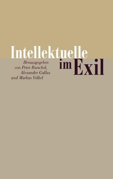 Produktbild: Intellektuelle im Exil