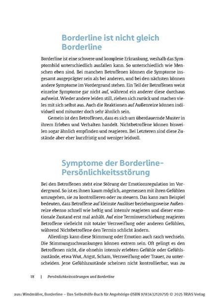 Produktbild: Borderline - Das Selbsthilfe-Buch f&uuml;r Angeh&ouml;rige