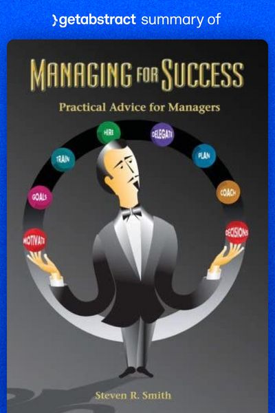 Produktbild: Summary of Managing for Success by Steven Smith