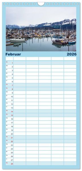 Produktbild: Familienplaner 2026 - Der Alaska Kalender mit 5 Spalten (Wandkalender, 21 x 45 cm) CALVENDO